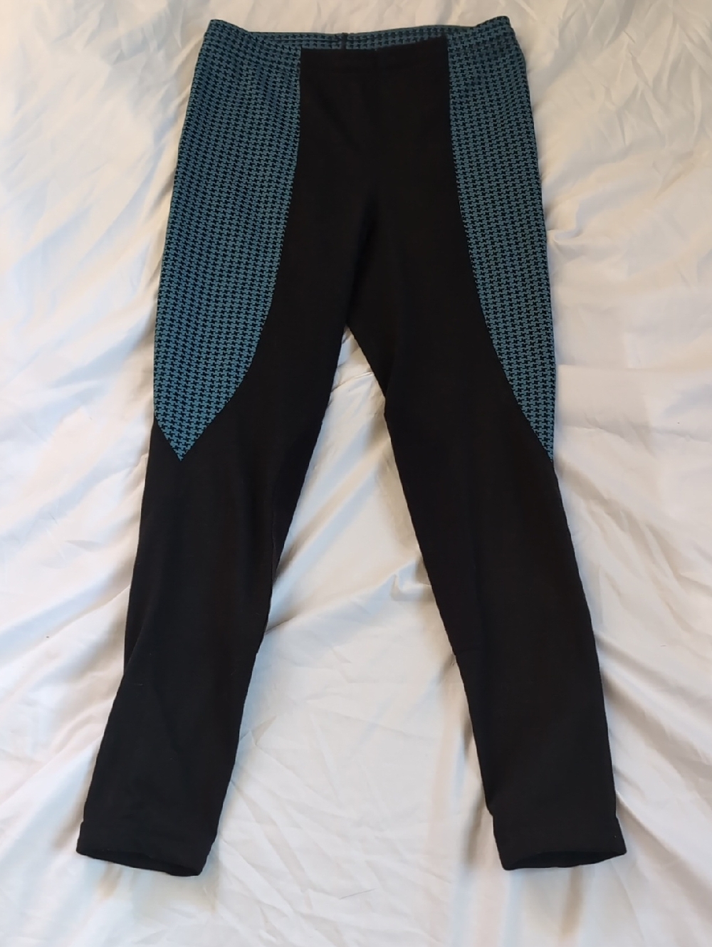 Kerrits Blue and Black Houndstooth Horse Riding Breeches